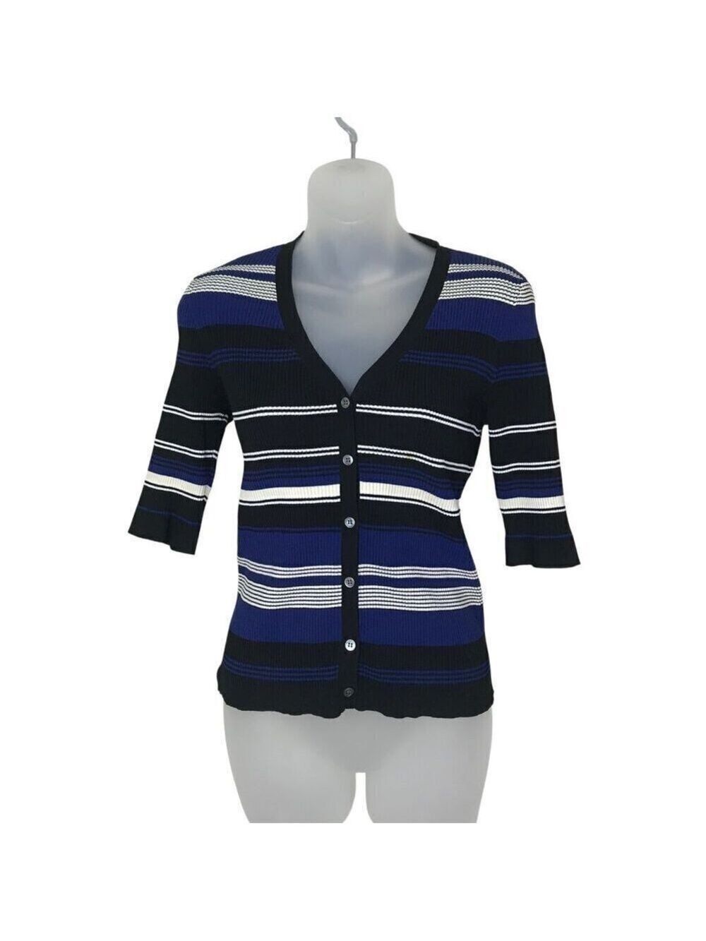 NWOT Judith & Charles Striped Button Down Top Size L